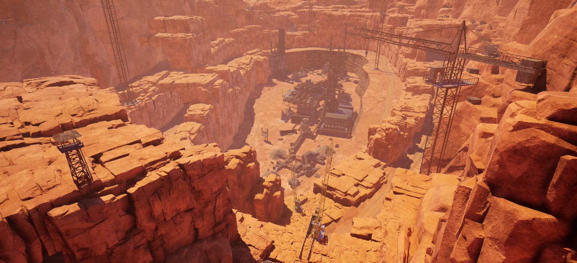 The Bullet Quarry alloy mine with its mine cart descent in Harbor