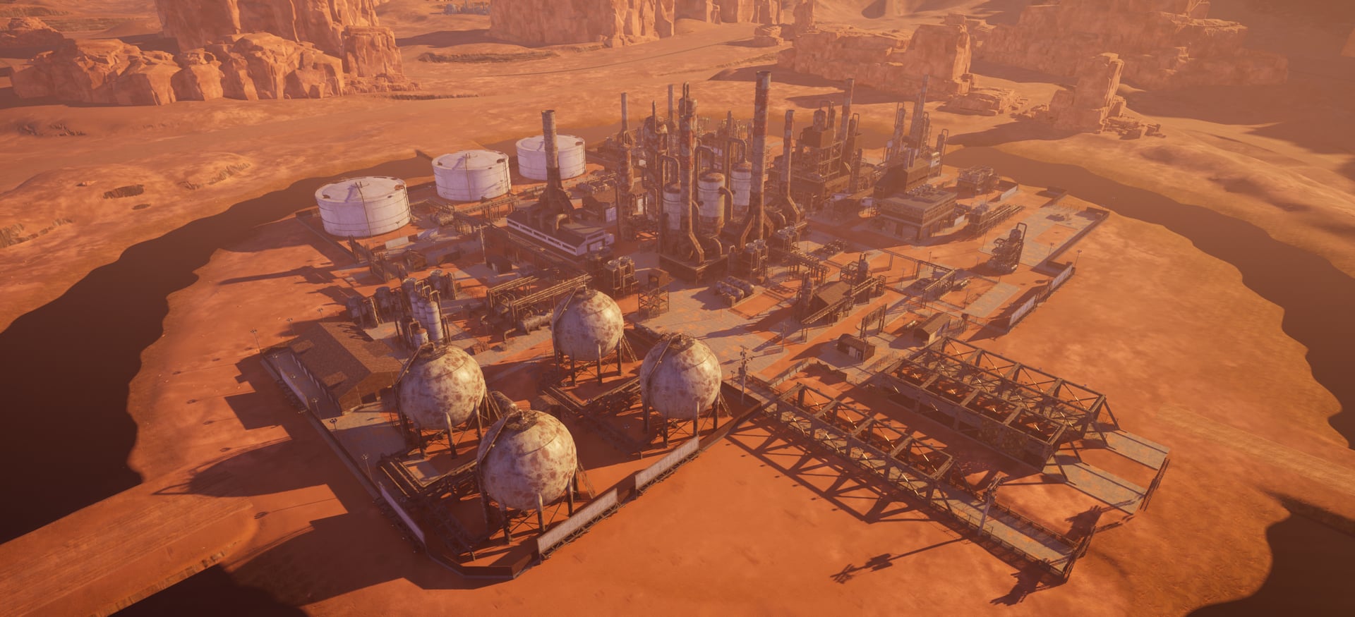 The Diesel Ring, the only refuelling location on the Harbor map