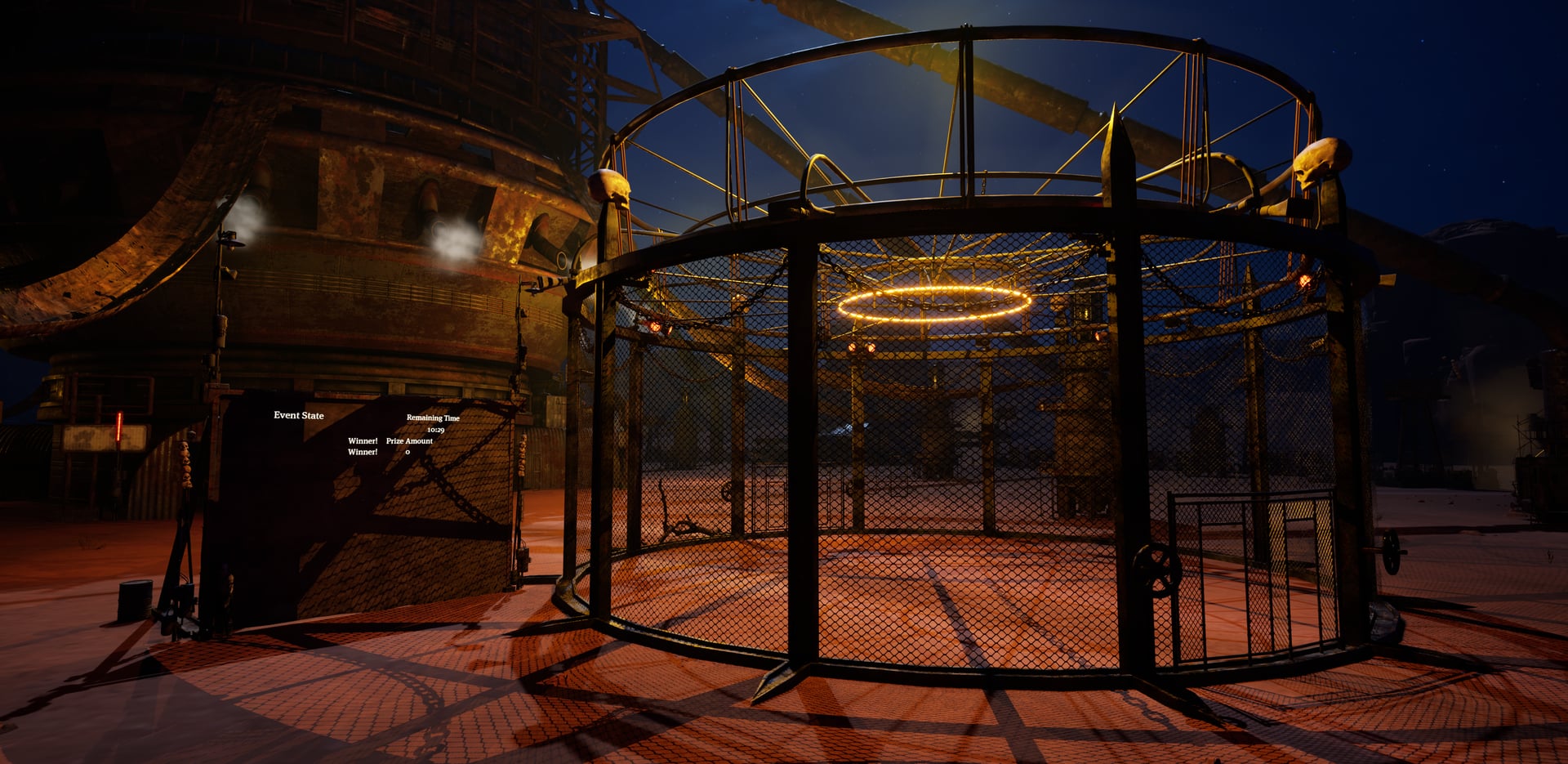 King of the Hill fight arena inside the Harbor safe zone